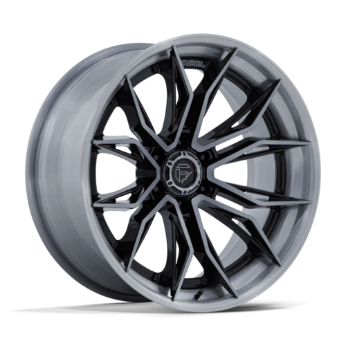 Fuel 1PC FC404 MUTINY 22x10 Black Gloss with Brushed Dark Tint Wheel