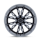 Fuel 1PC FC404 MUTINY 22x10 Gray Gloss Black Brushed Dark Tint Wheel - 6x135 Bolt Pattern, -18 Offset, 87.10 Center Bore