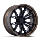 Fuel 1PC FC404 MUTINY 20x9 Matte Black with Gloss Bronze Lip Wheel