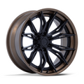 Fuel 1PC FC404 MUTINY 20x9 Matte Black with Gloss Bronze Lip Wheel