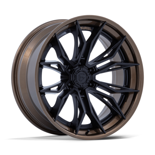 Fuel 1PC Mutiny 20x10 Wheel - Matte Black with Gloss Bronze Lip, 6x135 Bolt Pattern, -18 Offset