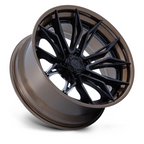 Fuel 1PC Mutiny 20x9 Matte Black with Gloss Bronze Lip Wheel - 6x139.7 Bolt Pattern, +20 Offset, 106.10 Center Bore