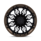 Fuel 1PC FC404 MUTINY 22x10 Matte Black with Gloss Bronze Lip Wheel