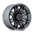 Fuel 1PC Mutiny 22x10 Wheel - Gloss Black with Brushed Dark Tint, 8x170 Bolt Pattern, -18 Offset