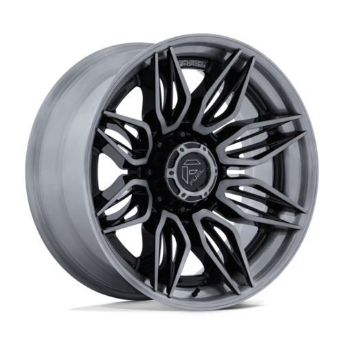 Fuel 1PC Mutiny 22x10 Wheel - Gloss Black with Brushed Dark Tint, 8x170 Bolt Pattern, -18 Offset