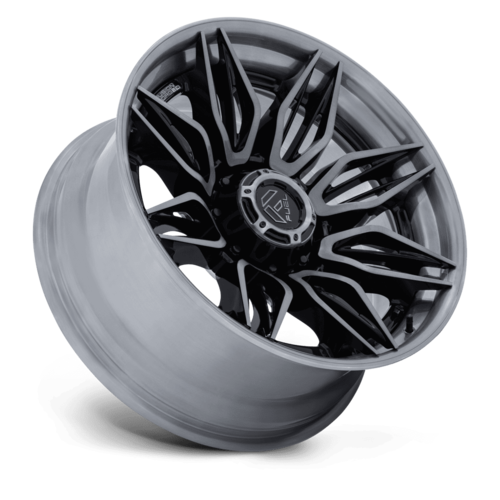 Fuel 1PC Mutiny 22x10 Wheel - Gloss Black with Brushed Dark Tint, 8x170 Bolt Pattern, -18 Offset