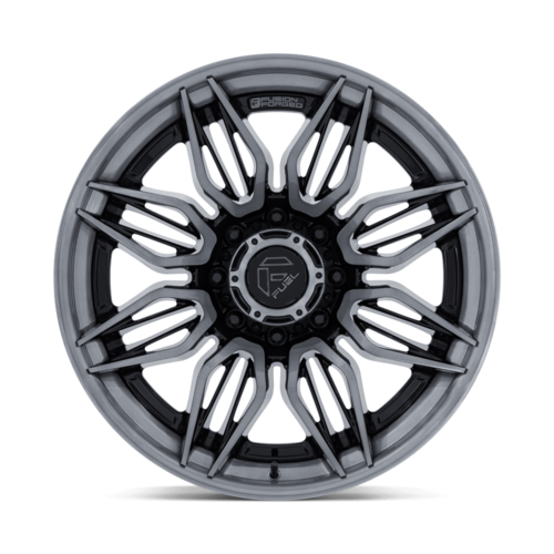Fuel 1PC FC404 MUTINY 22x10 Inch Gloss Black with Brushed Dark Tint Wheel for 8x180 Bolt Pattern and -18 Offset