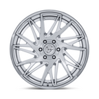 Fuel 1PC Dynamo 22x10 Gloss Silver with Chrome Lip & Brushed Face Wheel - 6x139.7 Bolt Pattern, -18 Offset