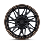 Fuel 1PC Dynamo 22x10 Matte Black with Gloss Bronze Lip Wheel - 6x139.7 Bolt Pattern, -18 Offset, 106.10 Center Bore