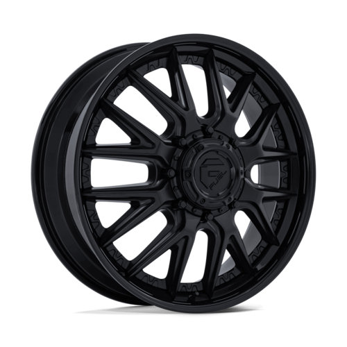 Fuel 1PC D406 Catalyst Dually 22x8.25 Wheel with Matte Black Finish and Gloss Black Lip