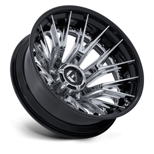 Fuel 1PC D407 Catalyst Dually 24x8.25 Chrome with Gloss Black Lip Wheel