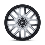 Fuel 1PC Catalyst Dually 24x8.25 Chrome with Gloss Black Lip - 8x200 Bolt Pattern, +105 Offset