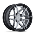 Fuel 1PC FC408 Flight 20x9 Chrome with Gloss Black Lip Wheel
