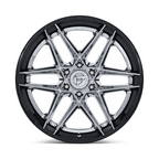 Fuel 1PC FC408 Flight Chrome with Gloss Black Lip 22x10 6x135 -18 Offset Wheel