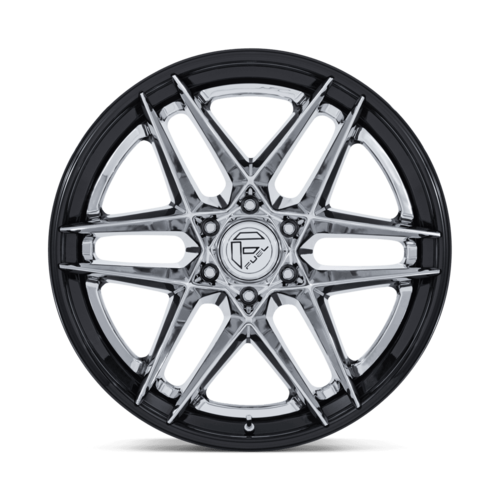 Fuel 1PC FC408 Flight 20x9 6x135 Chrome with Gloss Black Lip