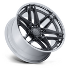 Fuel 1PC FC408 Flight 22x10 Gloss Gunmetal with Chrome Lip Wheel