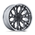 Fuel 1PC FC409 HIVE 20x9 Gunmetal Gloss Wheel with Chrome Lip, 6x135 Bolt Pattern, +1 Offset