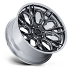 Fuel 1PC FC409 HIVE 22x9.5 Inch Gloss Gunmetal with Chrome Lip Wheel