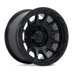 Fuel 1PC Fortress 18x9 Matte Black with Gloss Black Lip Wheel - 5x127 Bolt Pattern, +1 Offset