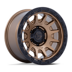 Fuel 1PC Fortress 18x9 Matte Bronze with Gloss Black Lip Wheel - 6x135 Bolt Pattern, +1 Offset