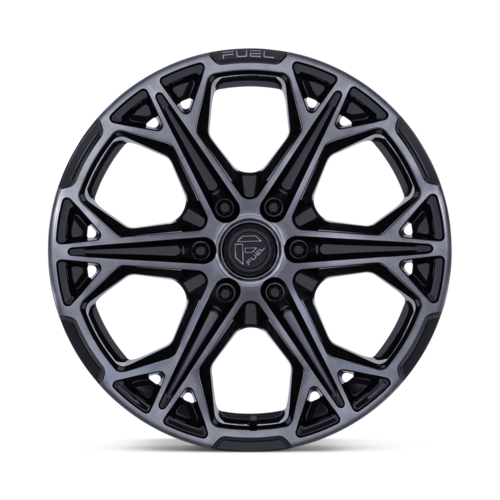 Fuel 1PC Hammerhead 20x9 inch Gloss Black Dark Tinted Clear Alloy Wheel with 6x139.7 Bolt Pattern