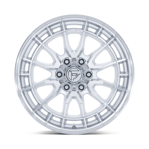 Fuel 1PC FC888 REVOLT 18x9 Inches Hyper Silver Machined Face Wheel with 6x135 Bolt Pattern and +20 Offset