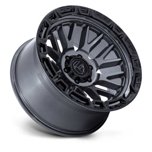 Fuel 1PC FC890 Rail 17x9 Inch Gloss Gunmetal with Black Lip Wheel