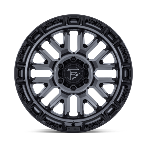 Fuel 1PC FC890 RAIL 17x9 Inch Gloss Gunmetal with Black Lip Wheel