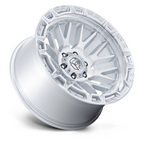 Fuel 1PC FC890 RAIL 17x9 Inch Wheel with Gloss Silver Machined Face Finish