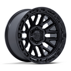 Fuel 1PC FC890 RAIL 17x9 Matte Black with Gloss Black Lip Wheel
