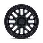 Fuel 1PC FC890 RAIL Matte Black with Gloss Black Lip 17x9 Wheel for 5x127 Bolt Pattern, -12 Offset, 71.5 Center Bore