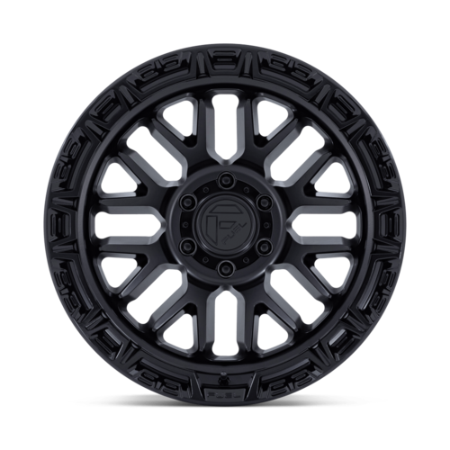 Fuel 1PC FC890 RAIL Matte Black with Gloss Black Lip 17x9 Wheel for 5x127 Bolt Pattern, -12 Offset, 71.5 Center Bore