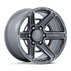 Fuel 1PC Gambit 17x8.5 Silver Platinum Alloy Wheel with 6x139.7 Bolt Pattern and +0 Offset