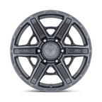 Fuel 1PC Gambit 17x8.5 Silver Platinum Alloy Wheel with 6x139.7 Bolt Pattern and +0 Offset
