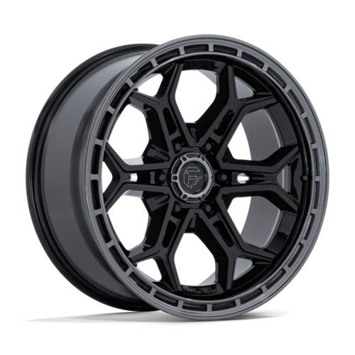 Fuel 1PC Heathen 20x9 Inch Alloy Wheel with Gloss Black Finish and Gunmetal Lip - 6x135 Bolt Pattern