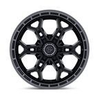 Fuel 1PC Heathen 20x9 Inch Gloss Black with Gunmetal Lip Wheel - 6x139.7 Bolt Pattern, +20 Offset, 106.10 Center Bore