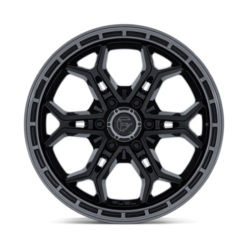 Fuel 1PC Heathen 20x9 Inch Gloss Black with Gunmetal Lip Wheel for 6x139.7 Bolt Pattern