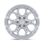 Fuel 1PC FC896 Heathen 20x9 Gloss Silver Machined Face Wheel with 6x135 Bolt Pattern and 87.10mm Center Bore