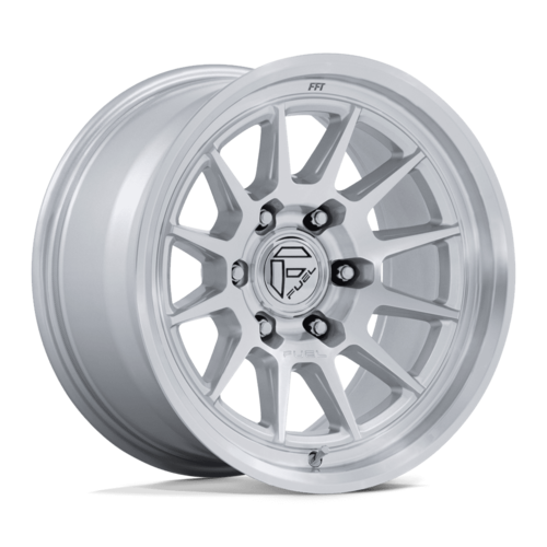 Fuel 1PC FC902 Spur 17x9 Gloss Silver Machined Face Wheel with 6x139.7 Bolt Pattern