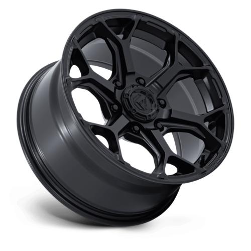 Fuel 1PC SPLICER 17x9 Blackout Wheel with -12 Offset and 6x139.7 Bolt Pattern