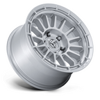Fuel 1PC FC905 ASCEND 17x9 Inch Gloss Silver Machined Face Wheel with 5x127 Bolt Pattern and -12 Offset