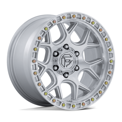 Fuel 1PC FC908 PUMA 20x9 Inch Gloss Silver with Machined Face Wheel