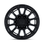 Fuel 1PC FC910 FOXHOUND 17x9 Blackout Wheel with 6x139.7 Bolt Pattern