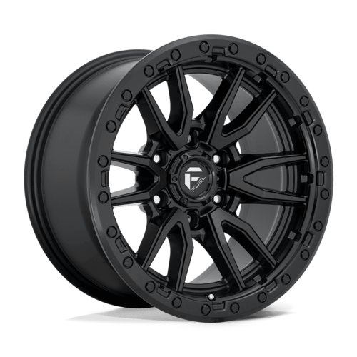 Fuel 1PC D679 Rebel 17x9 Matte Black Wheel with -12 Offset and 6x139.7 Bolt Pattern