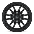 Fuel 1PC D679 Rebel 17x9 Matte Black Wheel with 6x120 Bolt Pattern and +1 Offset