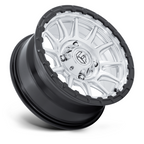 Fuel UTV FV866 Piston 15x7 Wheel with Hyper Silver Machined Finish and Matte Black Lip