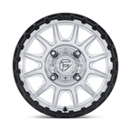 Fuel UTV FV866 Piston 15x7 Wheel with Hyper Silver Machined Finish and Matte Black Lip