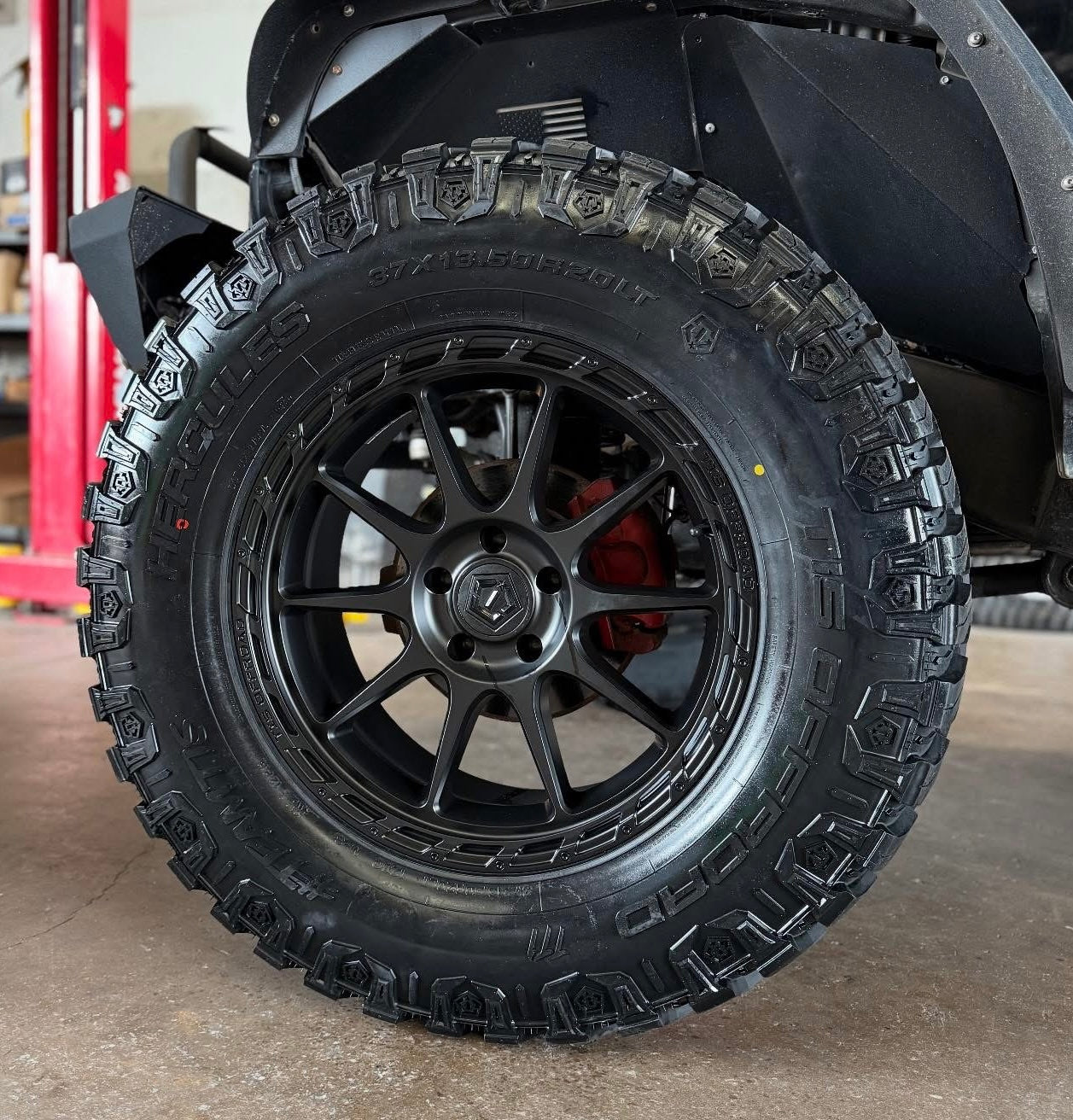 TIS 563B OFF-ROAD WHEELS WITH 6X5.5(139.7) - SATIN BLACK