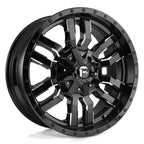 FUEL SLEDGE D595 WHEELS 5X5.5(139.7) & 5X150 - GLOSS BLACK & MILLED