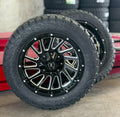 20X10 Xtreme Force Twist Wheels 6X5.5/139.7 and 6x135 with 33X12.50R20 TBB RT Tires (Package)